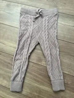 お値下げ　teteatete ケーブル編み レギンスパンツ 80cm