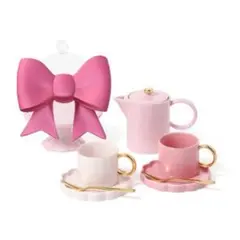 Francfranc パステルスカラップ おうちカフェセット ピンク