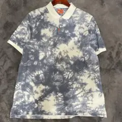 【R1219】NIKE タイダイポロシャツ サイズXXL ブルーのサムネイル