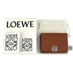 ロエベ アナグラム トライフォールド ウォレット 三つ折り財布