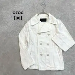 OZOC ショートコート　オフホワイト【36】ダブルボタン　綺麗めカジュアル