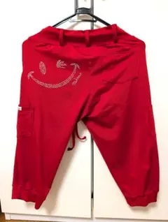 MIKANO ミカランセ パンツ 赤 スマイルストーン付き