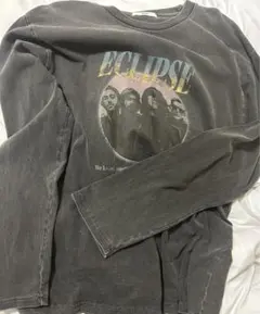 We go ロンT黒 ストリート プリント