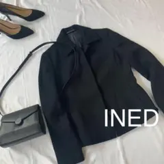 D1331【極上美品】INED ウールジャケット　Mサイズ　色は黒