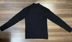 ウォッシャブルウール リブ ボトルネック ニット プルオーバー