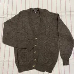 Fiona Macphail 英国風ケーブル編みカーディガンM 未使用