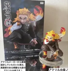 ラウンドワン　鬼滅の刃 煉獄杏寿郎　ぬーどるストッパーフィギュア用アクリル台座