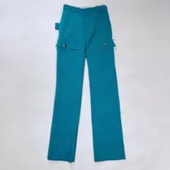 ボッテガヴェネタ ウール カーゴパンツ cargo pants ターコイズブルー 