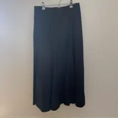 블랙 플레어 롱 스커트