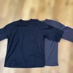 新品　無印良品 風を通すTシャツ　チャコールグレー　ブラック　2枚セット