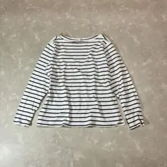 old UNQLO ボーダー ロンT y2k archive