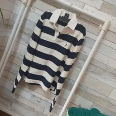 Ralph Lauren 長袖ポロシャツ ネイビー/ホワイト