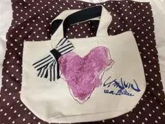 LANVIN en Bleu トートバッグ キャンバス リボンのサムネイル