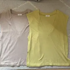レプシィム Vネック 春夏用 ベスト 2色セット