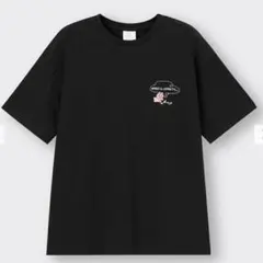 WHAT-O-OPANTY 刺繍 Tシャツ ブラック