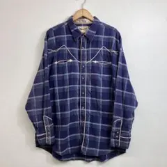 90s Wrangler オンブレ ウエスタンシャツ XXL VINTAGE