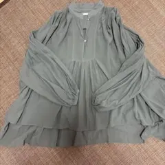 美品⭐︎ungrid レースアップコットンボリュームブラウス Fサイズ 