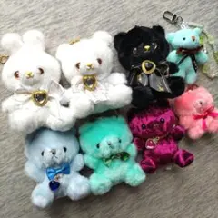 テディベア　うさぎ　マスコット　キーチェーン