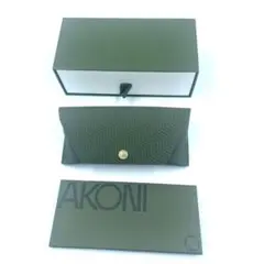 AKONI アコニ メガネケースセット ダークグリーン - メルカリ