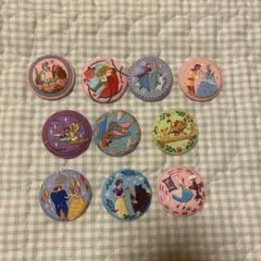 ディズニー　刺繍缶バッチ　１０個セット
