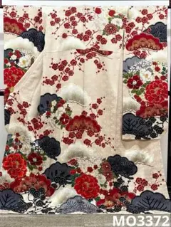 振袖 ストーン 銀通し 薔薇尽くし 身丈174cm 撥水加工済 MO2793 - メルカリ