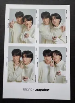 NACIFIC × ATEEZ 4カット　写真カード　ウヨン　サン