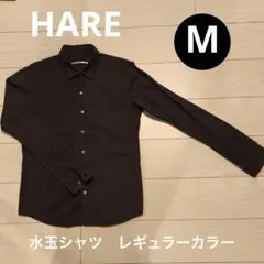 HARE 水玉シャツ ブラック地