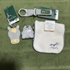 【未使用】seria 芦毛白毛馬　4点セット