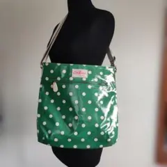 CathKidston キャスキッドソン ナイロンショルダー グリーンドット