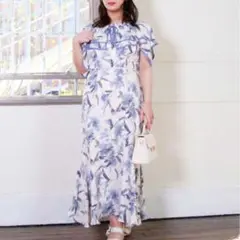 美品♡EMMA FLORES ボタニカルwater gardenワンピース 4L 美品♡EMMA FLORES ボタニカルwater gardenワンピース 4L
