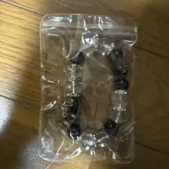 黒と透明のビーズブレスレット