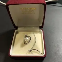 11756Mikimoto パール カフス ハート型