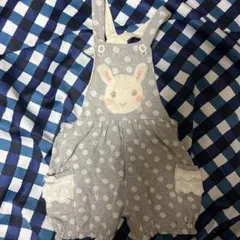 coeur a coeur ベビー用サロペット うさぎ柄