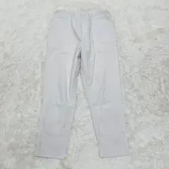ジーナシス　ホワイト　カジュアルパンツ　ウエストゴム　【M】　ストレッチ