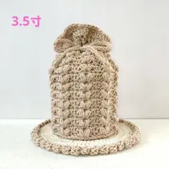 ペット用骨壺カバー　3.5寸　ハート模様マット付き