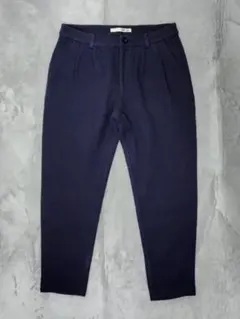 evam eva エヴァムエヴァ カシミヤ タック ワイド テーパード パンツ