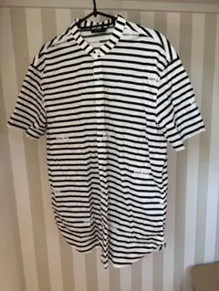 ARMANI JEANS ボーダーシャツ 半袖 XXLのサムネイル