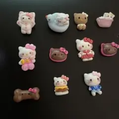 ハローキティ デコレーションパーツ 12個セット
