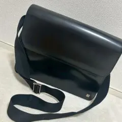 ダンヒル dunhill スムースレザー ショルダーバッグ ビジネス メンズ 黒のサムネイル