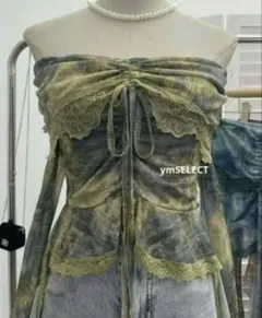 新品✨y2k 姫ギャル 平成ギャル フェアリー ふりふり トップス