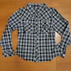 女の子　長袖シャツ チェック　140
