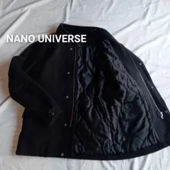 良品 ナノユニバース ウール スタンドカラー サーモライト ミリタリージャケット