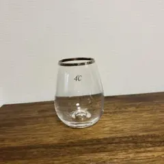 4℃ グラス シルバーリム