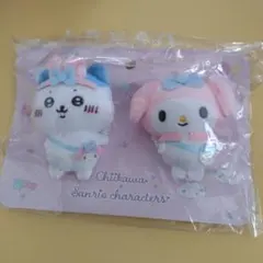 ちいかわ☓サンリオキャラクター　ブローチハチワレ