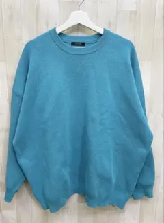 JEANASIS ジーナシス 12G Wジャガードボリュームスリーブスウェット