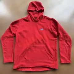 Patagonia パタゴニア フリースパーカー メンズM レッド 薄手