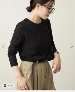plage プラージュ　 長袖Tシャツ ブラックのサムネイル