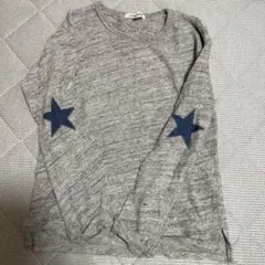 グレー 星刺繍 トレーナー 140