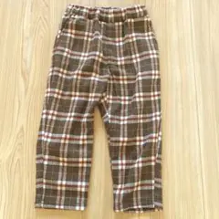 Samansa Mos2 Lagom チェック柄パンツ100センチ