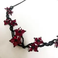 ハンドメイド　スワロネックレス